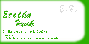 etelka hauk business card